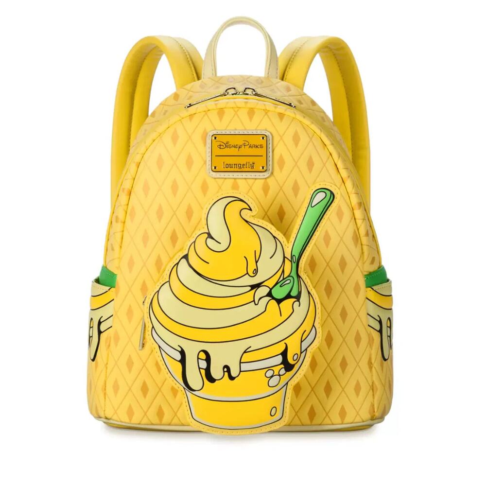 Disney Parks Eats Pineapple Swirl Dole Whip Loungefly Mini Backpack